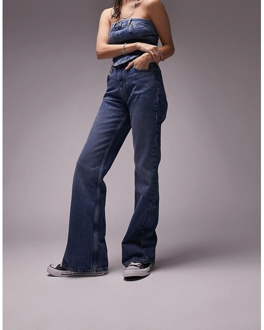 TopShop 90s flare jeans in mid