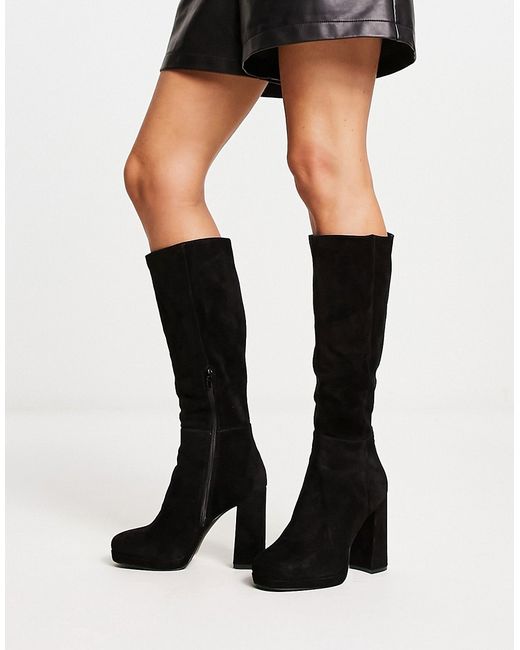 Steve Madden Marcello heeled knee boots in suede