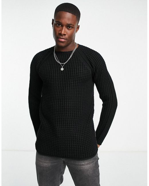 French Connection chunky stitch raglan sweater in