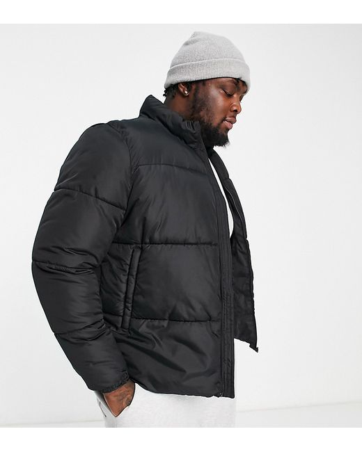French Connection Plus funnel neck puffer jacket in
