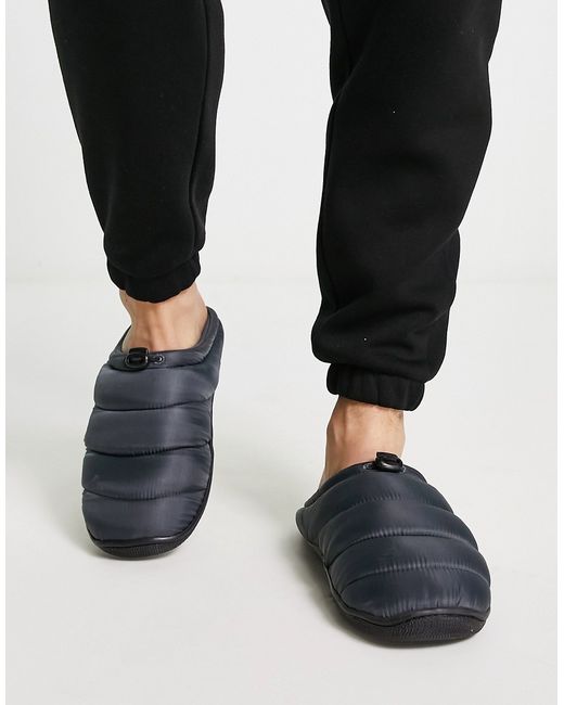 Asos Design puffer slippers in
