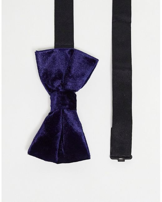 French Connection velvet bow tie in
