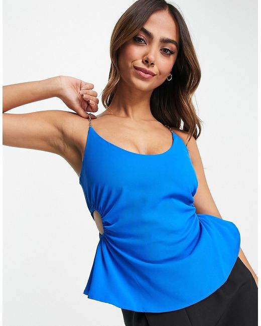 Urban Revivo cut-out top with chain straps in