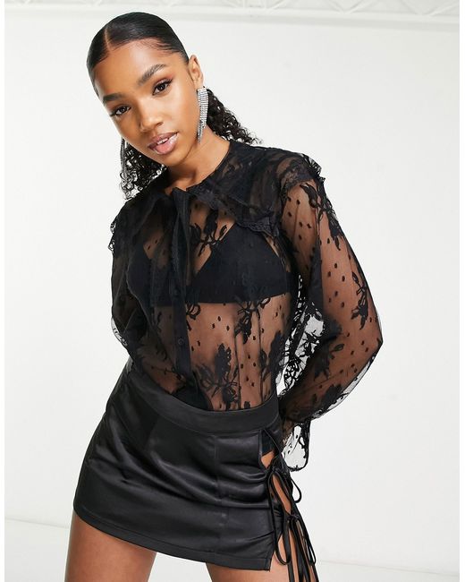 Urban Revivo lace blouse in