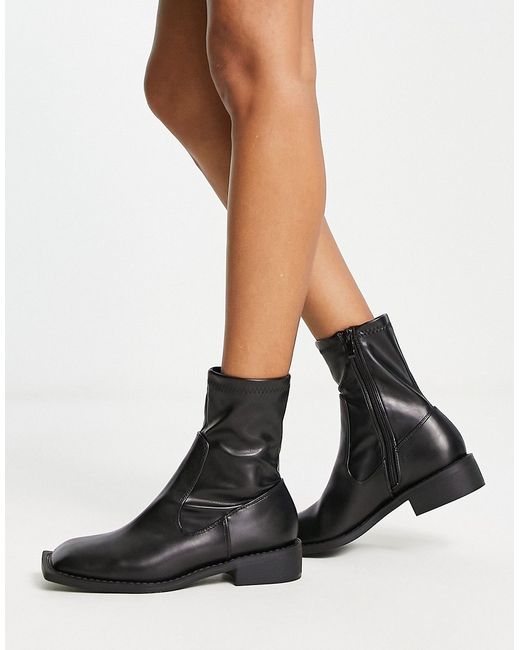 Raid Annelien square toe sock boots in exclusive to