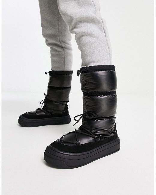 Asos Design puffer chelsea boot in nylon