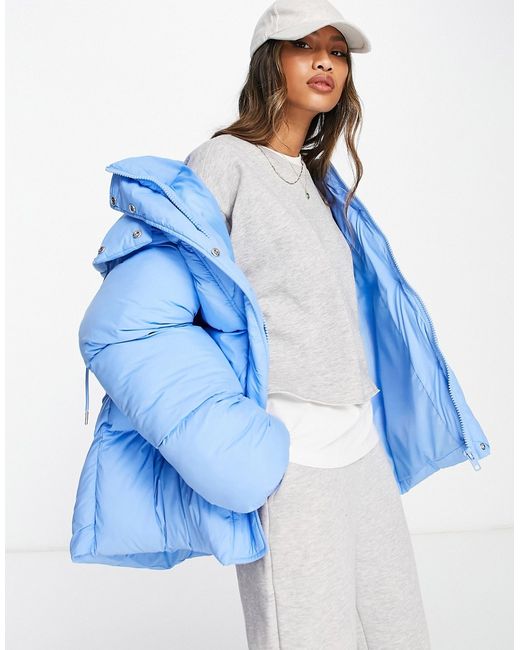 ASOS Edition hooded puffer jacket in