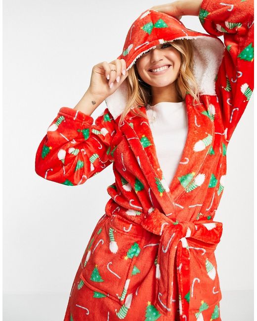 Loungeable christmas knome robe in