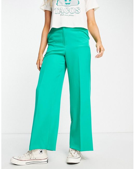 New Look tailored wide leg pants in bright