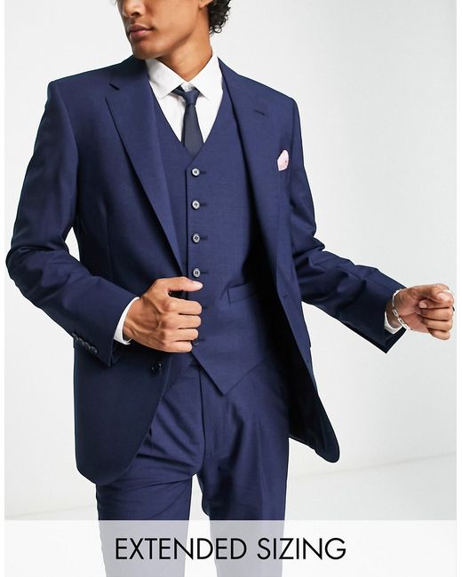Noak wool-rich skinny suit jacket in