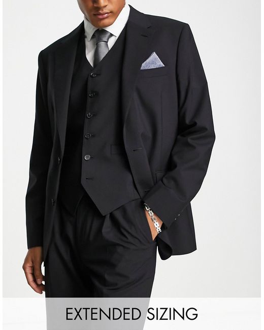 Noak wool-rich slim suit jacket in