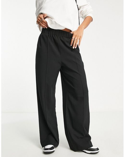 Asos Design elastic waist tailored pants in