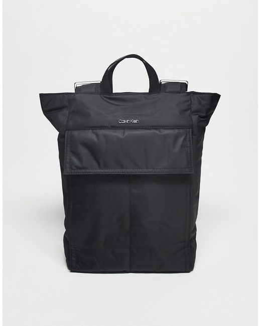 Calvin Klein utility pocket tote backpack in