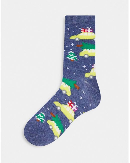 Loungeable christmas taxi socks with matching gift bag in