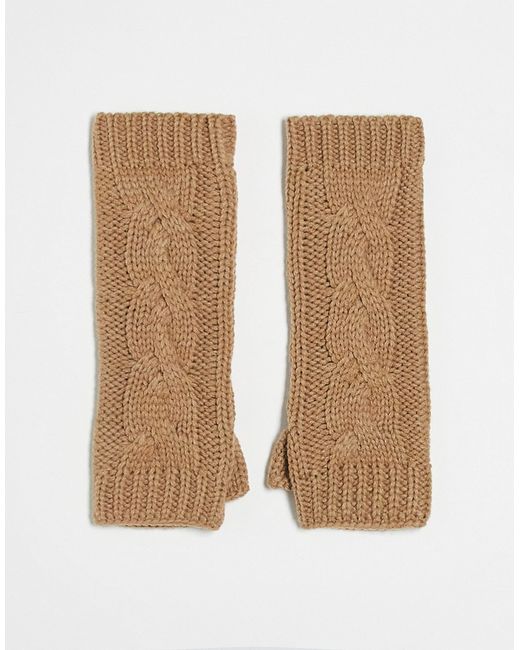 Boardmans cable knit long arm warmers in