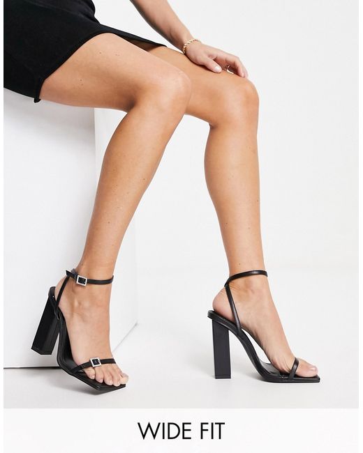Public Desire Right sandals with embellished buckle in