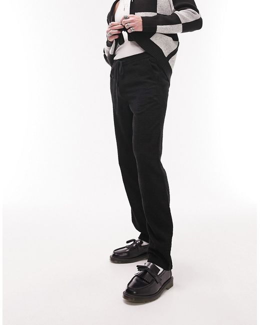 Topman relaxed square cord pants in