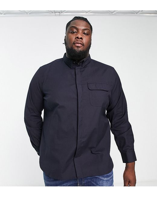 French Connection Plus long sleeve overshirt in