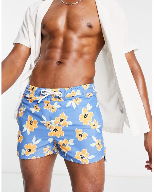 Another Influence swim shorts in and orange flower print