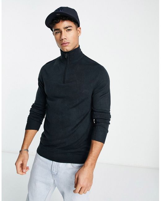 French Connection soft touch half zip sweater in