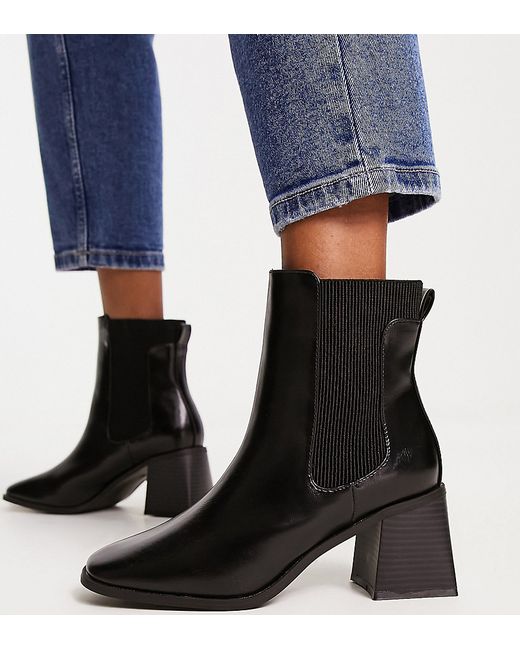 Simply Be Wide Fit heeled chelsea ankle boot in