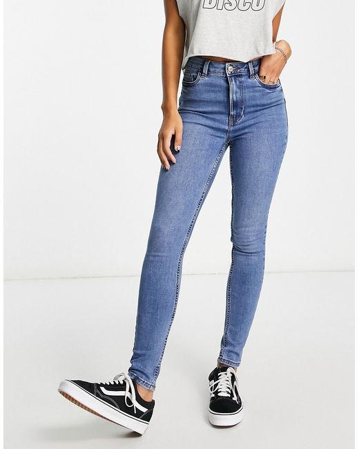New Look lift and shape high waisted skinny jeans in vintage wash