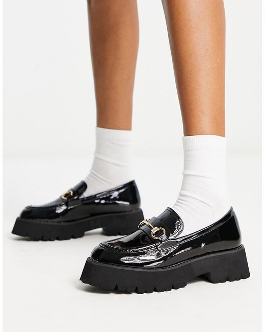 Raid Monster chunky loafers in patent