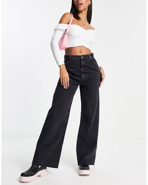 New Look wide leg dad jeans in