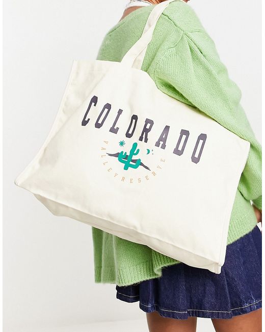 Daisy Street tote bag with colorado print-