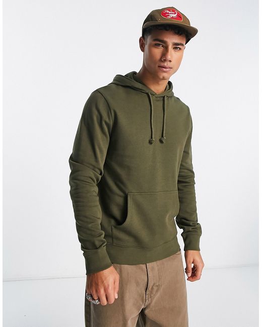 New Look core hoodie in khaki-