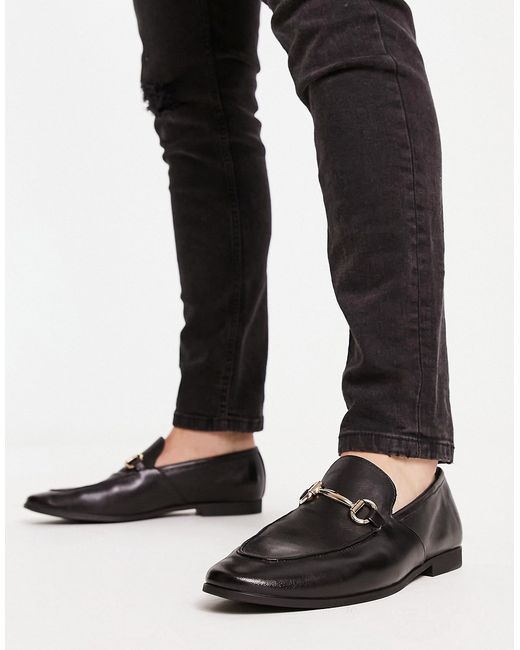 Office lemming bar loafers in leather