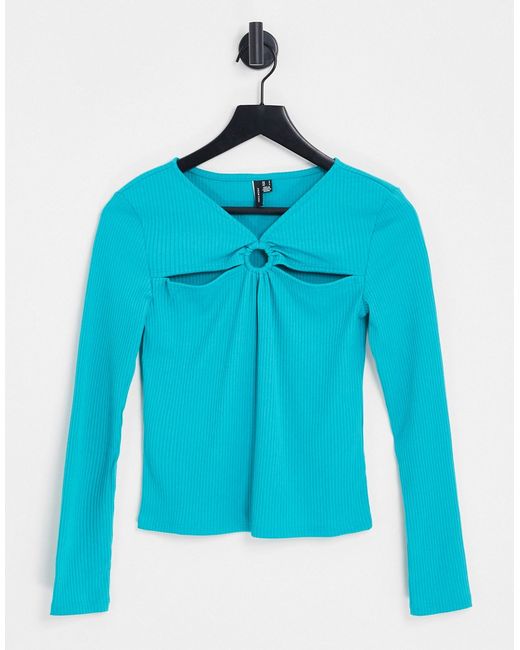 Vero Moda long sleeve top with front detail in