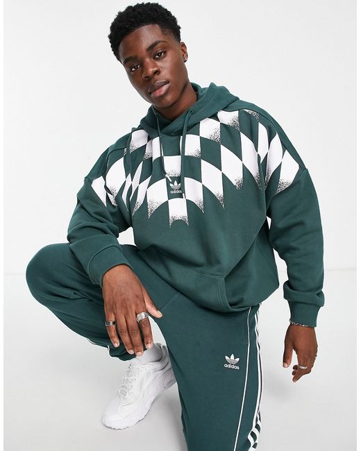 Adidas Originals Rekive graphic detail hoodie in