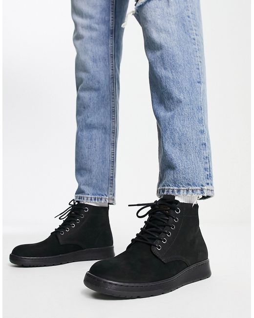 Jack & Jones suede lace-up boots in