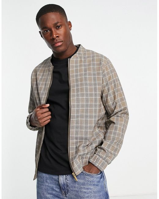 Harry Brown collarless bomber jacket in part of a set