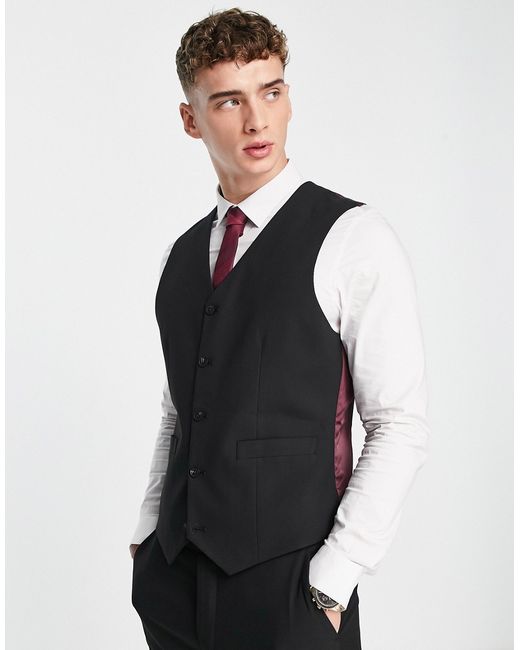 Asos Design slim suit vest in