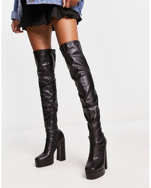 Na-Kd over-the-knee 70s platform boots in