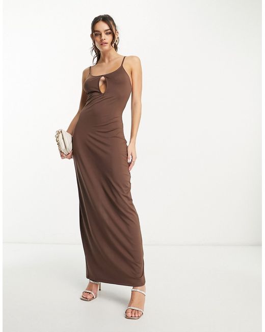 Na-Kd x Annijor maxi dress with cut out detail in