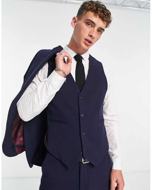Asos Design super skinny suit vest in