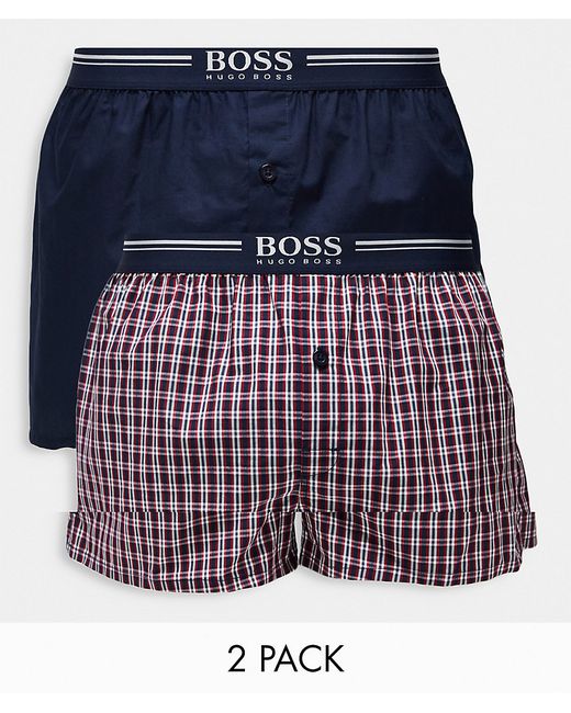 Boss Bodywear BOSS 2 pack woven boxers in
