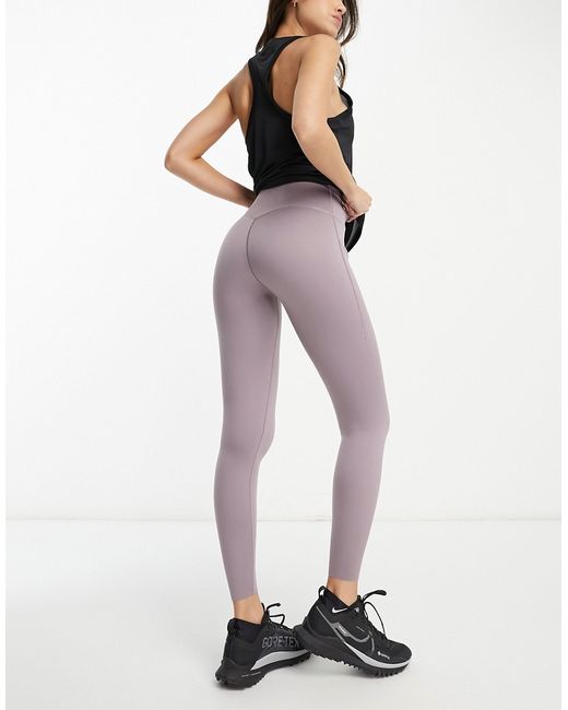 Nike Running Dri-FIT 7/8 leggings in gray-