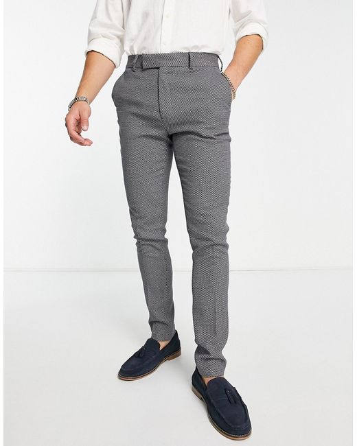 Asos Design skinny smart pants in texture
