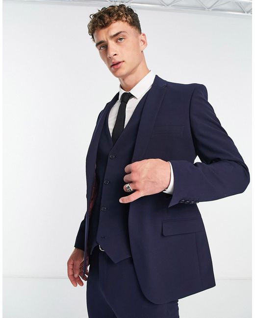 Asos Design super skinny suit jacket in