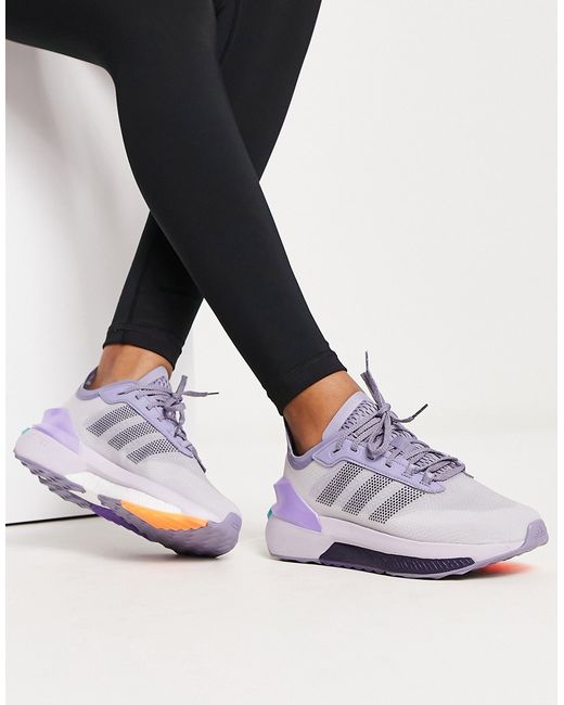 Adidas Performance adidas Sportswear Avery sneakers in gray and purple-