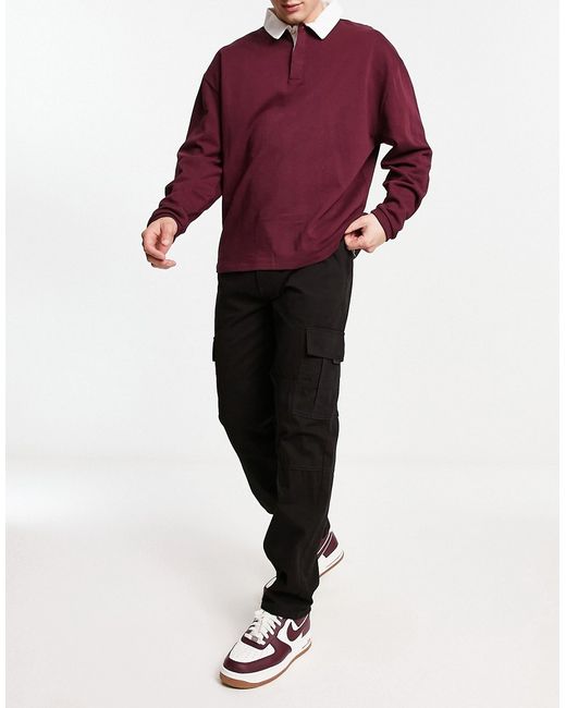 New Look straight fit utility cargo pants in