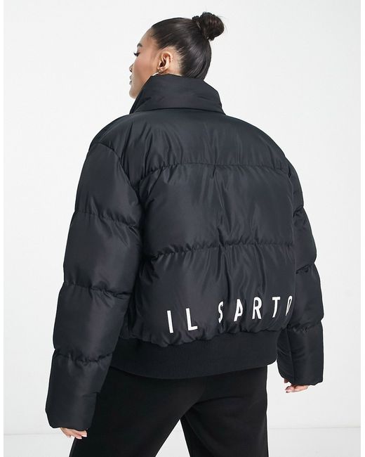 Il Sarto puffer jacket with back logo in