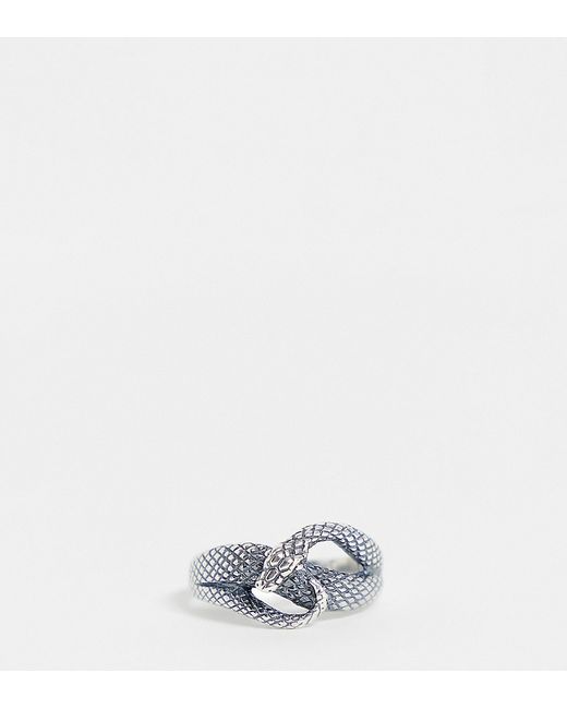 Asos Design sterling ring with wrap around snake design in