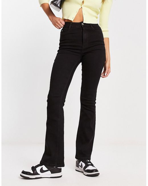 New Look boot cut flared high rise jeans in
