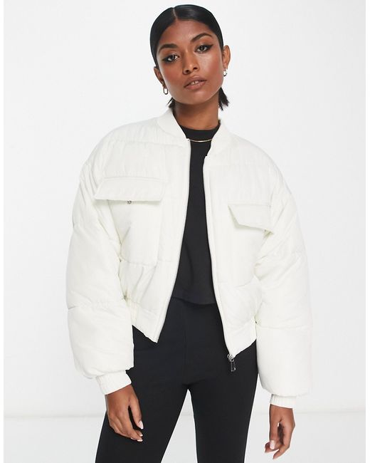 Na-Kd short puffer jacket in off
