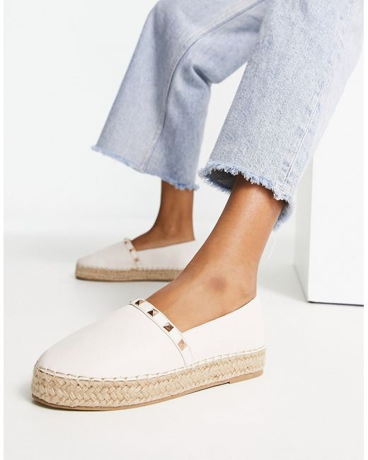 Truffle Collection studded espadrille shoes in